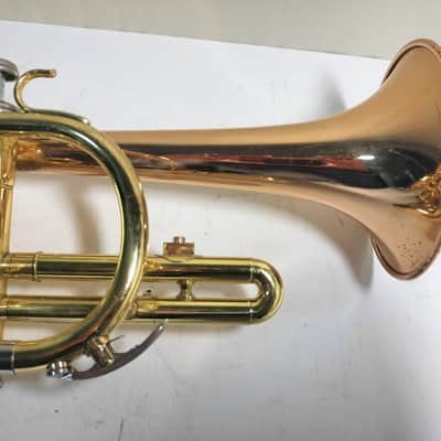 Yamaha YCR-332 Red Bell Cornet w/ case & mouthpiece. Japan. Very Good Condition image 19