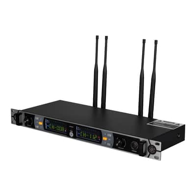 PSG AUDIO UGX20II Black Wireless Microphone System, 2-Channel UHF Wireless Mic, Fixed Frequency Metal Cordless Mic Dynamic Microphones, 250ft Range, Microphone for Singing, Church (Designed in USA) image 7