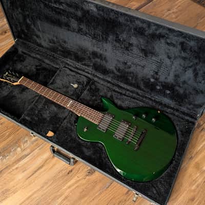 ESP The Eclipse Electric Guitar Japan Vintage Late 80s Early 90s Trans Emerald Green W/OHSC image 7