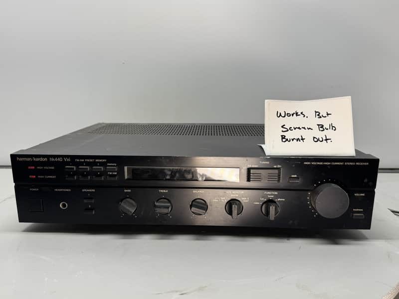 Harman Kardon HK440 VXi Stereo Receiver 2 Channel HiFi Vintage Home Audio AM/FM image 1