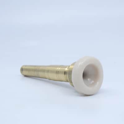Wedge C Findley MV Trumpet Mouthpiece - Delrin/Raw Brass image 3