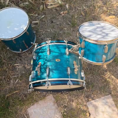 Slingerland Radioking 1950 - Blue sparkle image 7