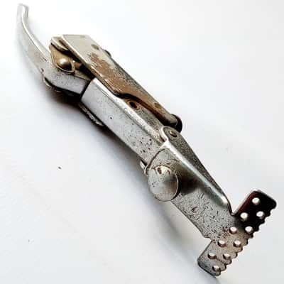 *WFL Lyre-Badge Chrome P35 Throw-Off Single Snare Drum Strainer Ludwig Dual 1937 image 1