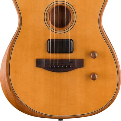 Fender Acoustasonic Standard Telecaster Acoustic-Electric Guitar, Solid Spruce Top, Aged Natural image 1