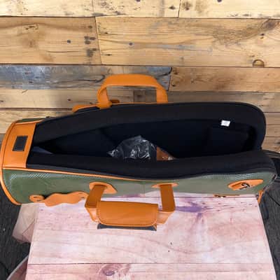 Gard IELH-0-LIZ Elite Single Trumpet Gig Bag Lizard Green/Orange image 2
