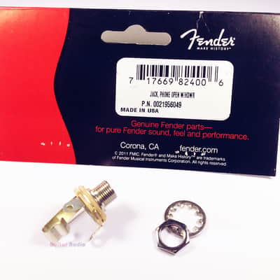 Genuine Fender Strat/Tele Stratocaster/Telecaster Guitar 1/4" Output Phone Jack image 3