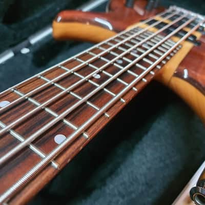 Pre Gibson Tobias Classic 5 String Bass #1782 Unique Rare Bubinga Bartolini image 8