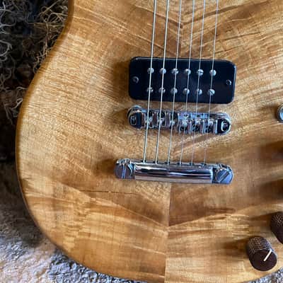 Custom Built Ray Gun J5 Obeche / Maple Burl body Maple / Ebony Neck DiMarzio PUs image 6