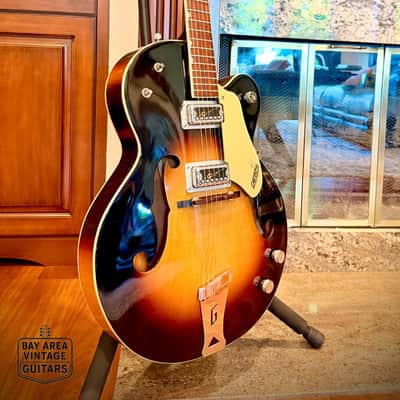 1966 Gretsch Double Anniversary 6117- Golden Sunburst – w/ Original HS Case, Strap & Cord! image 1