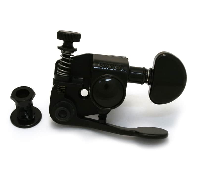 Hipshot USA GT1 Black Grover Rotomatic Drop D-TUNER Guitar Xtender 6100B image 1
