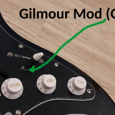 2025 Elite® Stratocaster Style Guitar Turbo w/Gilmour MOD Black Classic Strat SSS LTD image 2
