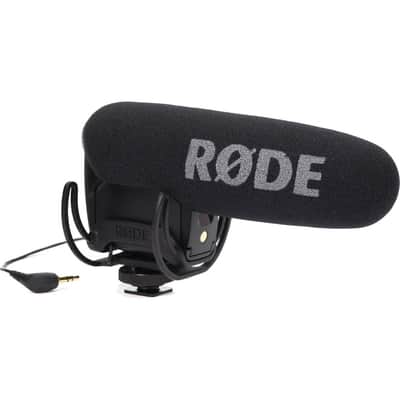 Rode Rode Microphones VideoMic Pro R Cardioid CondenserMic with Rycote Lyre Shock Mount for DSLR Cameras - Bundle with Rode DeadCat VMPR Artificial Fur Wind Shield, Cleaning Kit, 9V MAX Alkaline Battery image 2