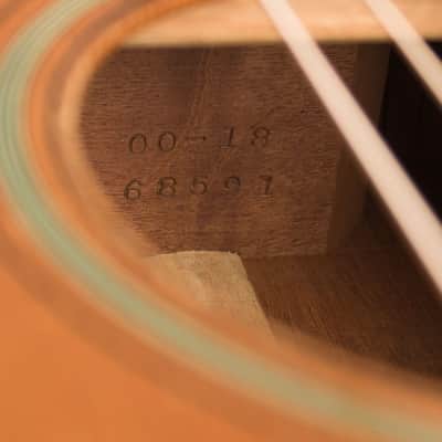 C. F. Martin 00-18 Flat Top Acoustic Guitar (1937), ser. #68591, black hard shell case. image 12