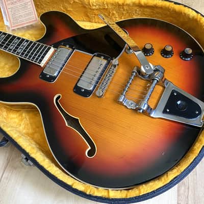 1974 Framus Billy Lorento Semi-acoustic guitar w/HSC and original warranty card - very rare! image 2