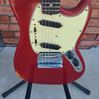 1966 Fender Mustang Dakota Red with Original Hardshell Case image 5