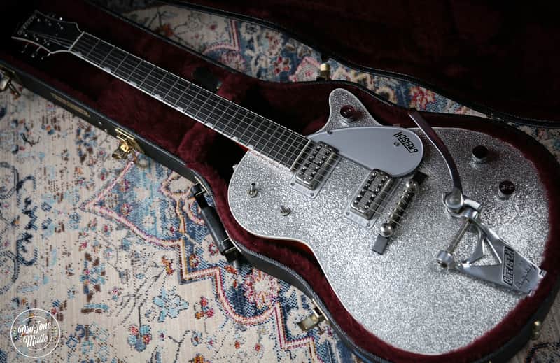 2006 Gretsch G6129T Jet Japanese Silver Sparkle image 1