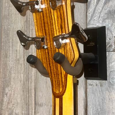 1979 Alembic Series 1, 4 String Bass, Stunning Natural Zebra Wood, LED Fret Lights, Very Nice Bass ! image 16