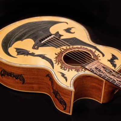 Blueberry Handmade Acoustic Guitar Jumbo Size Built to Order image 12