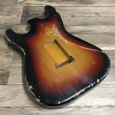 Made to Order - FRANCHIN Mercury F guitar body Relic Aged 100% Nitro Lacquer (Sunburst/ Black/ White/ Blue/ Green/ Yellow/ Red/ Pink/ Burgundy/ Purple/ Gold/ Silver, etc.) Basswood Poplar Stratocaster-Strat-S-Style F-hole Thinline Made in Italy image 24