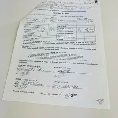 CMI Dealer Authorization Letter & Agreement 1990 image 2