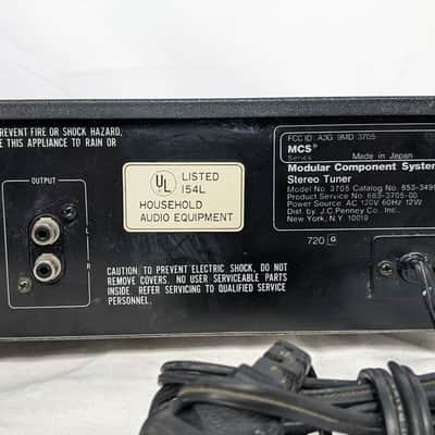 Modular Component System MCS 3705 AM / FM Stereo Tuner - Vintage JCPenny Tested image 7