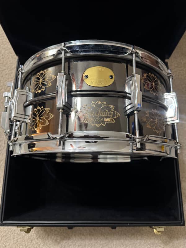 Ludwig Limited Edition Engraved Black Beauty 14x6.5 (1990/1991) W/ Case!!! image 1