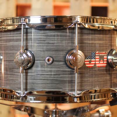DW 6.5x14 Collector's Maple HVLT American Flag Logo Snare Drum - SO#1422589 image 3