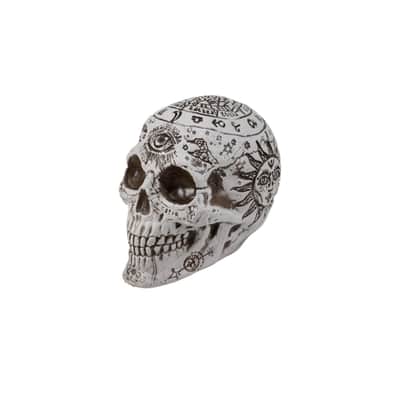 Europalms Halloween Totenkopf, mystisch 12x10x18cm - Halloween Decoration image 2