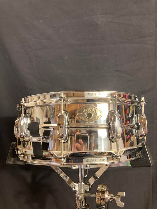 Tama - 5x14" 10-Lug Steel Snare Drum 1980s Chrome image 1