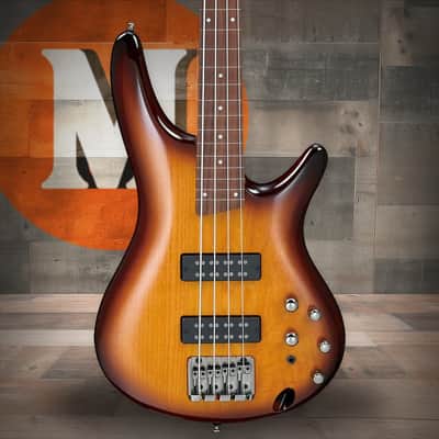 Ibanez SR Standard 4 String Electric Bass - Fretless - Brown Burst (SR370EFBBT) image 1