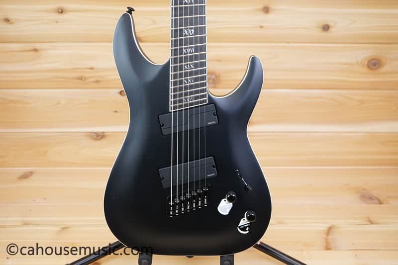 Schecter C-7 SLS Elite Evil Twin Multiscale - Satin Black image 1