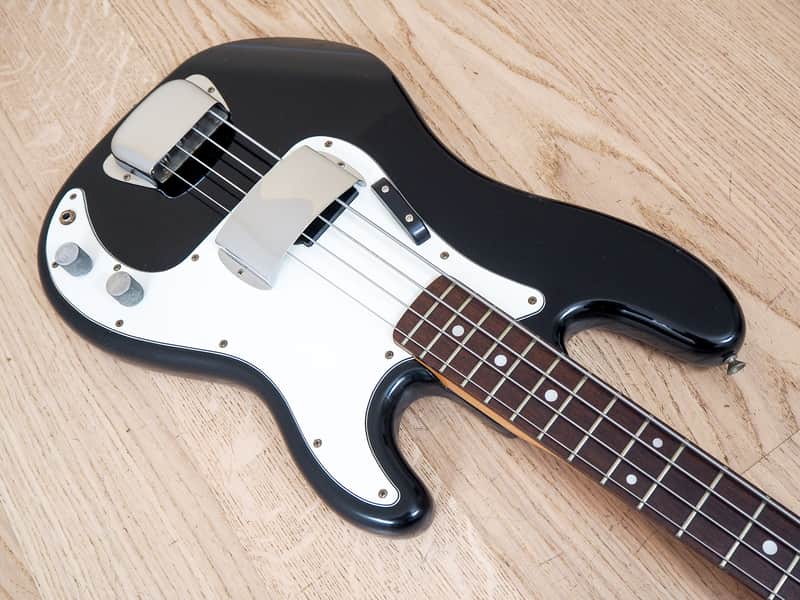 1977 Greco P Bass PB420 Vintage Electric Bass Guitar Black | Reverb