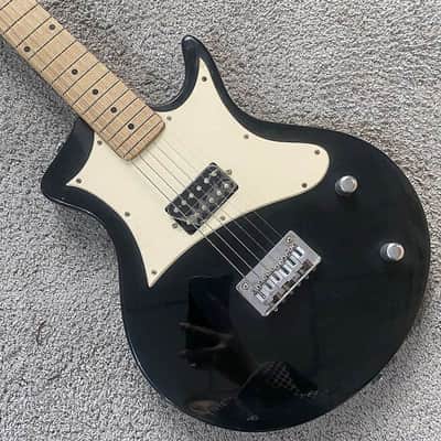 Glossy Black Electric Guitar, Solid Basswood Body, Maple Neck and Fingerboard, Chrome Hardware image 1