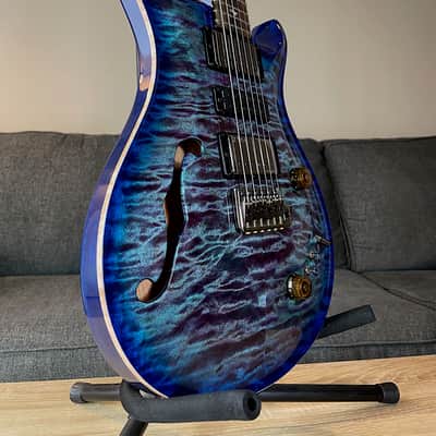 2025 PRS Special 22 Wood Library "Quilted 10-Top" Violet Blue Burst ~ w/Figured Maple Neck & Ziricote Fretboard image 9