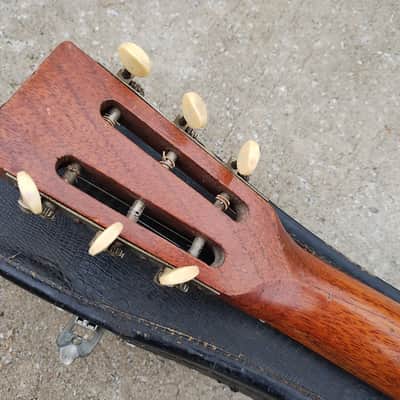 Vintage 1920's Supertone All Mahogany Parlor Guitar - Very Rare!  Gorgeous! image 13