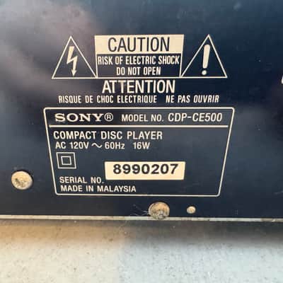 Sony CDP-CE500 5 Disc CD Changer Player USB Recorder Tested Working No Remote image 9