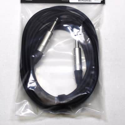 LASE 15 Ft Instrument Cable w/ 2 NEUTRIK NP2X Mono 1/4" Cable Mount Jack Nickel image 3