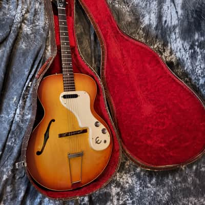Vintage RARE 1955 Gibson ES 335 ES 175 Soft Shell Electric Guitar Case Alligator Print image 14