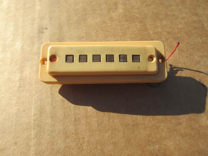 Vintage 1960s Teisco Lafayette Polaris National Guitar Pickup with Ring 5.69K image 1