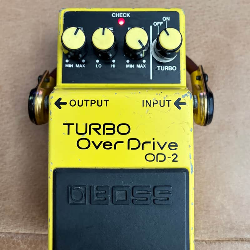 Boss OD-2 Turbo OverDrive (Black Label) 1988 - 1995 - Yellow image 1