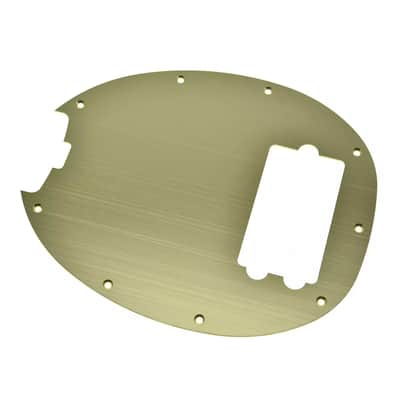 Music Man Stingray 4-String Bass Metal Pickguard - Gold Aluminum image 2