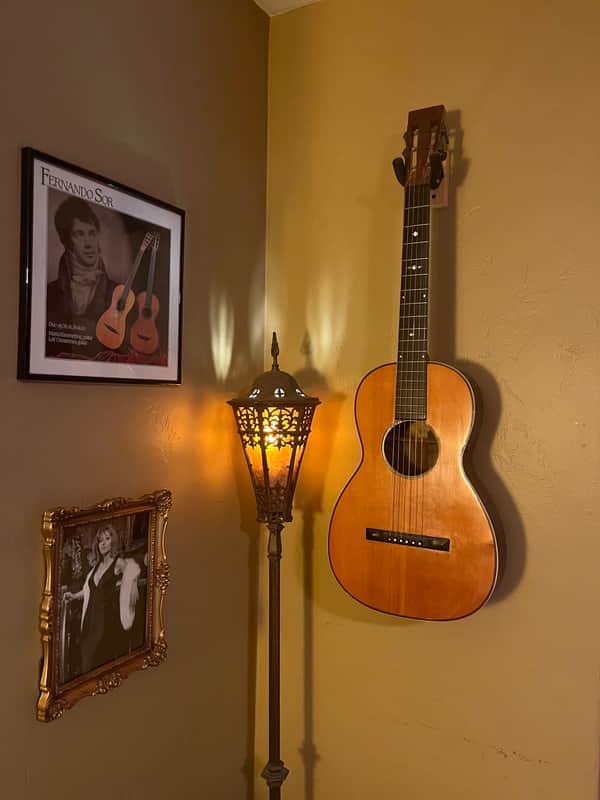 George Bauer Antique circa 1900 Parlor Guitar 1890-1910 - Shellac image 1