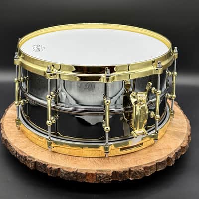 Ludwig LB417BT "Brass On Brass" Black Beauty 6.5x14" 10-Lug Brass Snare Drum with Tube Lugs, Brass Hardware 2003 - Present - Black Nickel-Plated image 4