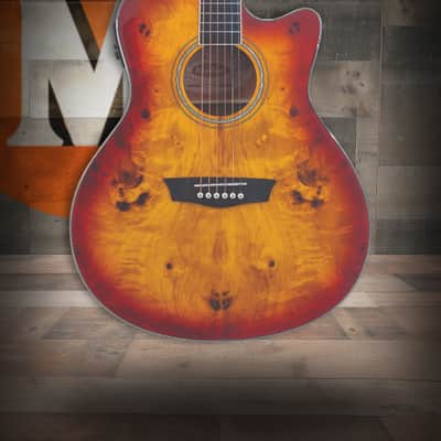 Fender CD220SCE Ash Burl Acoustic Electric Guitar Natural with
