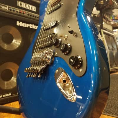 Kramer Focus 3000 MIJ! 1980's Gloss Blue Serious Shredder! image 3