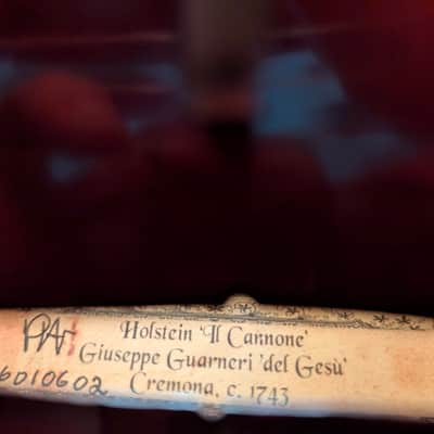 Holstein Bench Cannone 1743 Violin Built January 2016 Custom Rosewood Fittings image 8