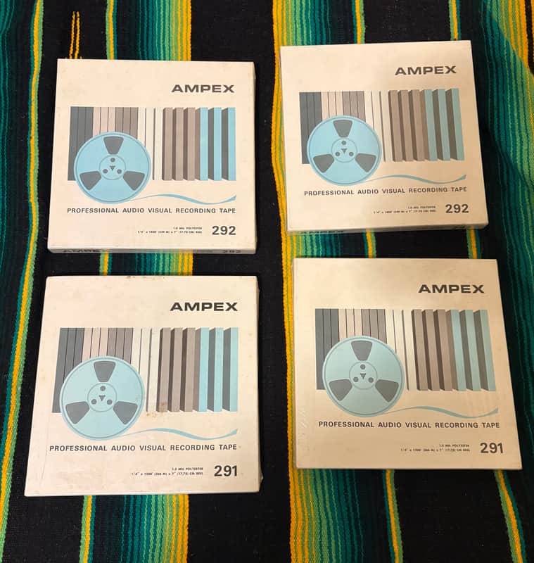 Ampex Audiovisual recording tape type 291 292 lot 70’s - Mylar Rolls image 1