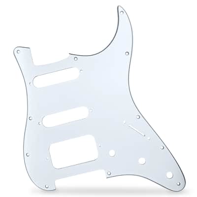 AxLabs Strat-style HSS 11-Hole Blank Pickguard - White image 1