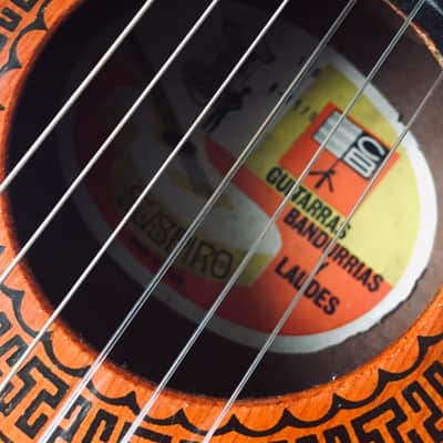 Flamenca classic vintage guitar, Suspiro modèle 100, luthier J.B. Perez, Valencia, 1970, Spain image 2