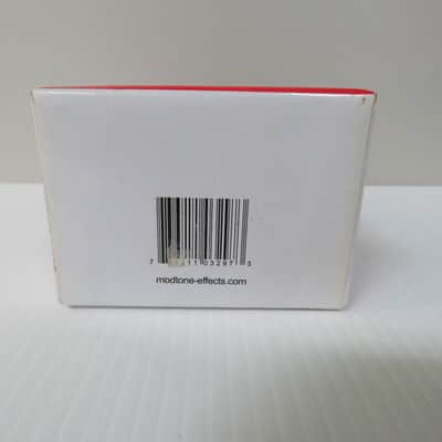 Modtone Mini-Mod Booster Guitar Pedal - White/Red image 5